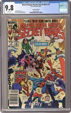 Marvel Super Heroes Secret Wars #5N CGC 9.8 Newsstand 1984 4387667020