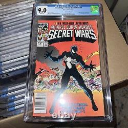 Marvel Super-Heroes Secret Wars #8 CGC 9.0 Newsstand 1st Spider-Man Black Suit