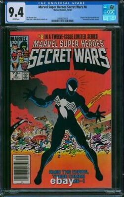 Marvel Super Heroes Secret Wars #8? CGC 9.4 WHITE Pages + NEWSSTAND? 1984