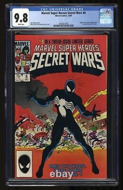 Marvel Super-Heroes Secret Wars #8 CGC NM/M 9.8 White Pages 1st Black Costume