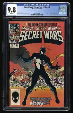 Marvel Super-Heroes Secret Wars #8 CGC NM/M 9.8 White Pages 1st Black Costume