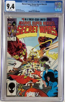 Marvel Super Heroes Secret Wars Lot, 9 issues, 3-7,9-12 ALL CGC most are 9.4