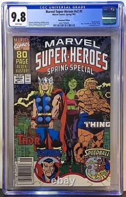 Marvel Super-Heroes Spring Special #5 cgc 9.8 (1991) Newsstand! Rare