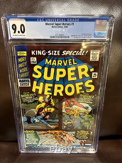 Marvel Super-heroes #1, 15 1966 Cgc Grade 9.0, 6.0 1st Marvel One-shot Daredevil