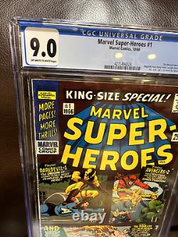 Marvel Super-heroes #1, 15 1966 Cgc Grade 9.0, 6.0 1st Marvel One-shot Daredevil