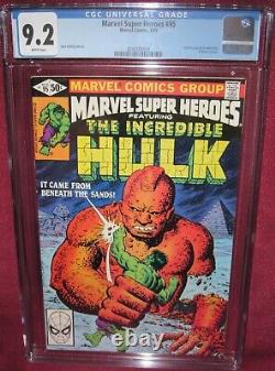 Marvel Super-heroes #95 Hulk Marvel Comic 1981 Cgc 9.2 Near Mint