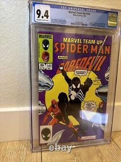 Marvel Team-up #141 Cgc 9.4 Nm 1st Black Costume 1984 Venom Spider-man Mega-key