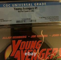 Marvel Young Avengers #1 1st Printing CGC Graded 9.8 NM/MT 2005 1st Appearance
