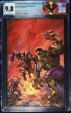 Marvel Zombies Resurrection 1 CGC 9.8 Virgin Variant Incredible Hulk 181 homage