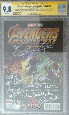 Marvel's Avengers Infinity War Prelude #1 CGC 9.8 SS Signed by 17 cast members