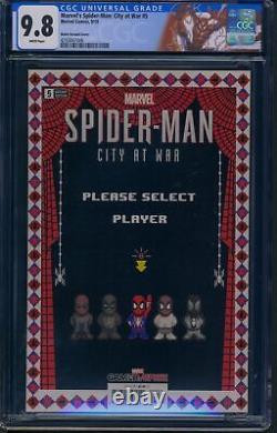 Marvel's Spider-Man City at War 5 CGC 9.8 NES Super Mario Bros 2 Homage Variant