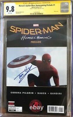 Marvel's Spider-Man Homecoming Prelude #1 CGC 9.8 SS Signed by Tom Holland