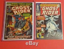 Marvel spotlight #5 & Ghost Rider #1 BOTH 1ST Appearances. FREE S&H. NO RESERVE