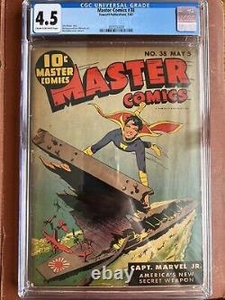 Master Comics 38 CCG 4.5 CR/OW Raboy Captain Marvel WWII Cvr SWEET