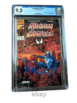 Maximum Carnage #1 (Marvel 1994) CGC 9.2 Spider-Man, Venom Rare Promo Comic