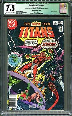 Mega Rare Error Comic, DC Teen Titans #6, Marvel Two-In-One #74 Inside CGC 7.5