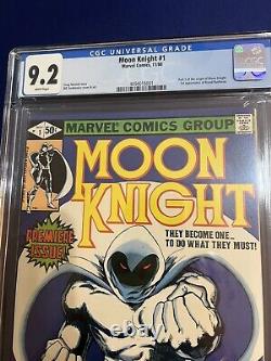 Moon Knight #1 Marvel 1980 CGC 9.2 Part 1 of the Origin of Moon Knight
