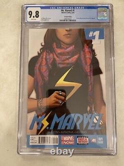 Ms. Marvel #1 2nd Second Printing CGC 9.8 Kamala Khan becomes Ms Marvel
