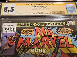 Ms. Marvel #18 CGC 8.5 / SIGNED / 1st Full Appearance of MYSTIQUE