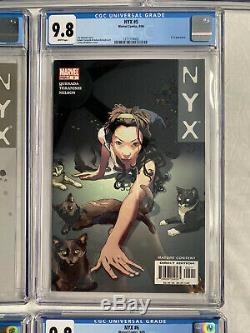 NYX #1-7 (2004) CGC 9.8 Full Run SET 1st X-23 (Laura Kinney) 2, 3, 4, 5, 6