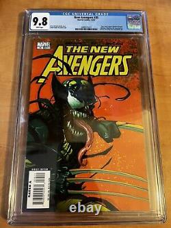 New Avengers #35 CGC 9.8 Venomized Wolverine White Pages Marvel 2007