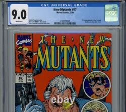 New Mutants #87 1990 CGC 9.0 White Pages 1st App Cable 1st Print Comic Book