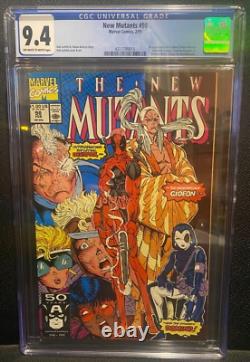 New Mutants #98 CGC 9.4 1st Appearance of Deadpool Marvel 1991