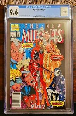 New Mutants #98 CGC 9.6 Newsstand (rare) 1st appearance of Deadpool NO RESERVE
