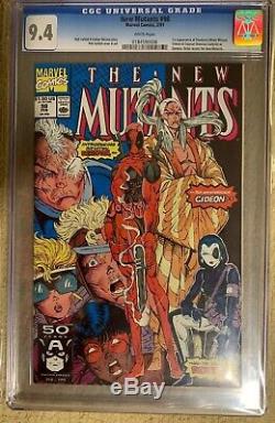 New Mutants #98 Cgc 9.4 1st Appearance Of Deadpool
