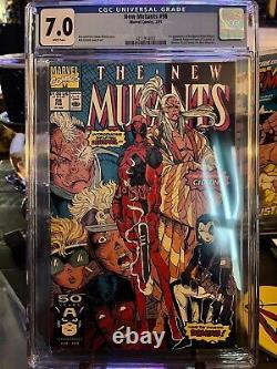New Mutants Vol 1 #98 CGC 7.0 1st Appr Deadpool! Marvel 1990