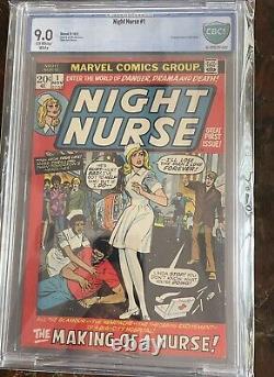 Night Nurse #1 (Marvel, 1972) CBCS 9.0 OW-W Not CGC