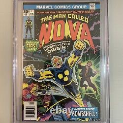 Nova 1 CGC 9.4 White Pages Newsstand 1st Appearance Of Nova Marvel 1976 Buscema
