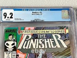 PUNISHER LOT! Vol. 1 Vol. 2 + War Zone #1 Marvel Comics 1986 1987 1992 CGC Graded