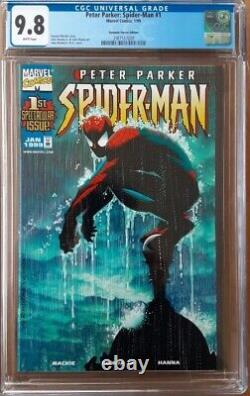 Peter Parker Spider-man #1 Dynamic Forces Ed CGC 9.8 Marvel Comics 1999 Whitepg