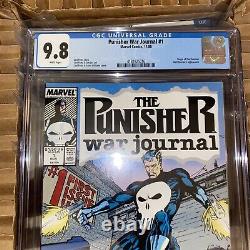 Punisher War Journal #1 CGC 9.8 Marvel Newsstand 1987 RARE HTF ORIGIN