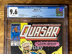 Quasar #1 CGC 9.6 NM+ WP 1989 1st Solo Title and Origin Story MARVEL COMICS