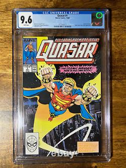 Quasar #1 CGC 9.6 NM+ WP 1989 1st Solo Title and Origin Story MARVEL COMICS