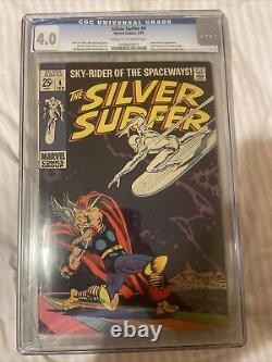 SILVER SURFER# 4 (1969) THOR APPEARANCE Cgc 4.0