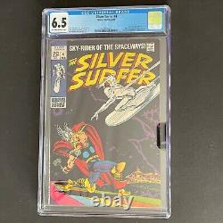 SILVER SURFER #4 MARVEL COMICS 1969 CGC 6.5 OWithW PAGES LOW PRINTING CLASSIC