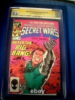 STAN LEE Signed 1985 MARVEL SUPER HEROES SECRET WARS #12 SS CGC 9.6 NM+ Comics