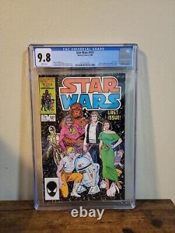 STAR WARS #107 CGC 9.8 WP NM/MT Marvel Comics 1986 Last Issue Vader Jedi v1