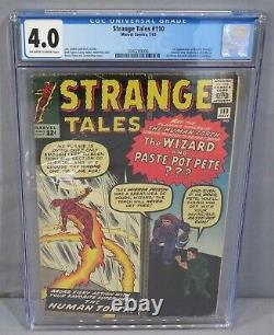 STRANGE TALES #110 (Doctor Strange 1st app.) CGC 4.0 VG Marvel Comics 1963 Dr