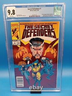 Secret Defenders 1 CGC 9.8 WHITE PAGES NEWSSTAND 1993