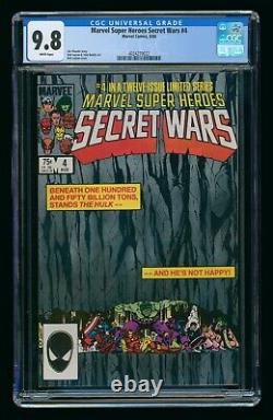 Secret Wars #4 (1984) Cgc 9.8 Marvel Super Heroes White Pages