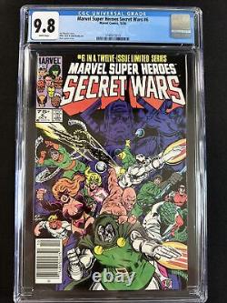 Secret Wars #6 CGC 9.8 NEWSSTAND Marvel Super Heroes Comics 1984 White Pages