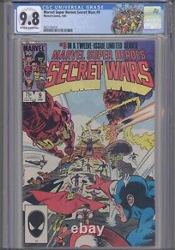 Secret Wars #9 CGC 9.8 1985 Marvel Comics Jim Shooter Story Custom Label