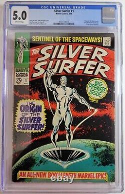 Silver Surfer #1 Marvel Comics 1968 CGC 5.0 Origin of the Silver Surfer