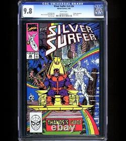Silver Surfer #35 CGC 9.8 Thanos Galactus Death Chronos Drax Copper Age Key 1990