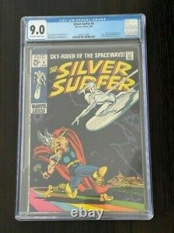 Silver Surfer #4 1969 CGC 9.0 Classic Buscema Cover Stan Lee Story