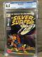Silver Surfer 4 CGC 8.5 WHITE pages. Classic cover Battles Thor Avengers Disney